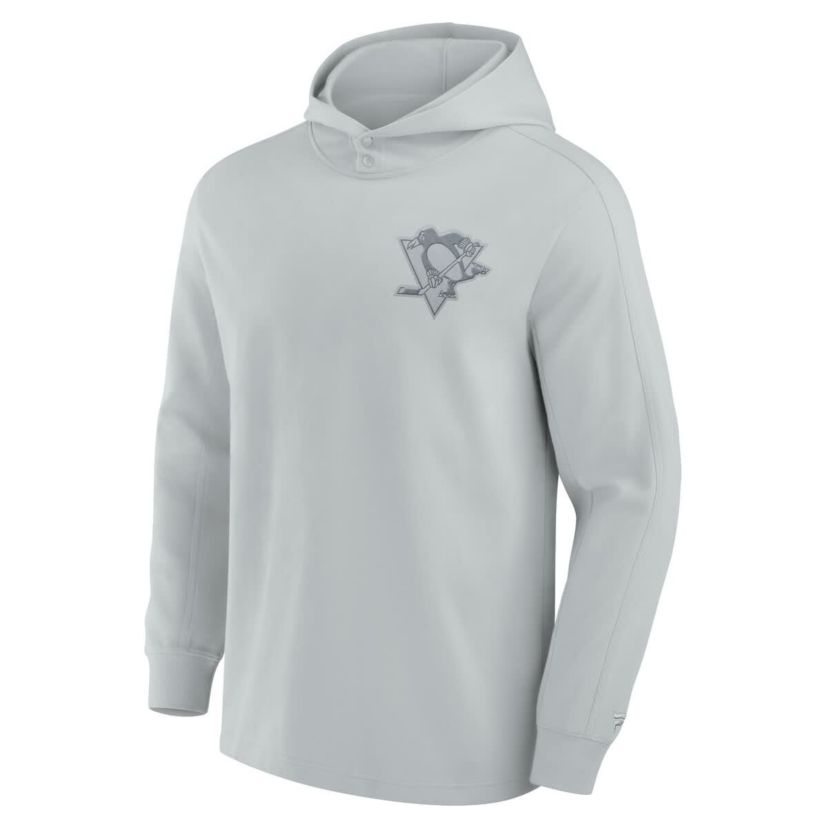 NHL Fanatics Pittsburgh Penguins Elements Lightweight Tri-Blend Fleece Hoodie