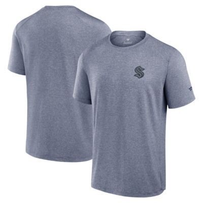 Men's NHL Fanatics Seattle Kraken Front Office Tech T-Shirt, Navy Blue, 3XL