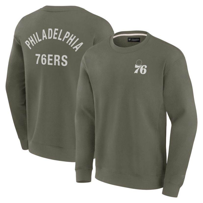 NBA Unisex Fanatics Philadelphia 76ers Elements Super Soft Fleece Pullover Sweatshirt