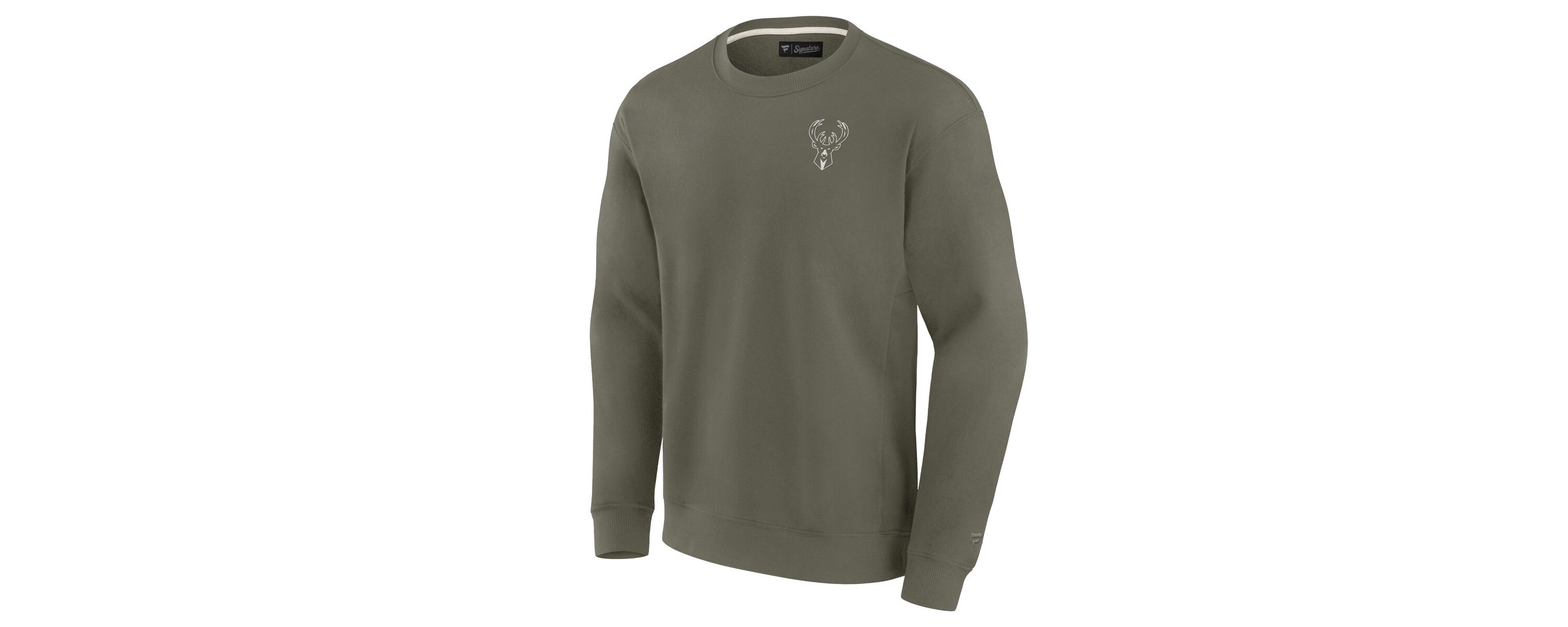 NBA Unisex Fanatics Milwaukee Bucks Elements Super Soft Fleece Pullover Sweatshirt