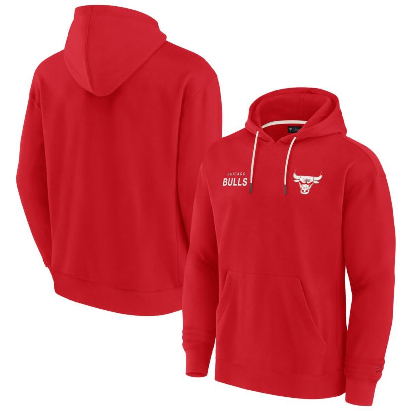 NBA Unisex Fanatics Chicago Bulls Elements Super Soft Fleece Pullover Hoodie