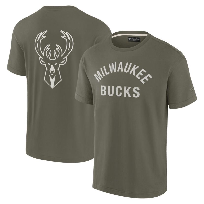 NBA Unisex Fanatics Milwaukee Bucks Elements Super Soft Short Sleeve T-Shirt