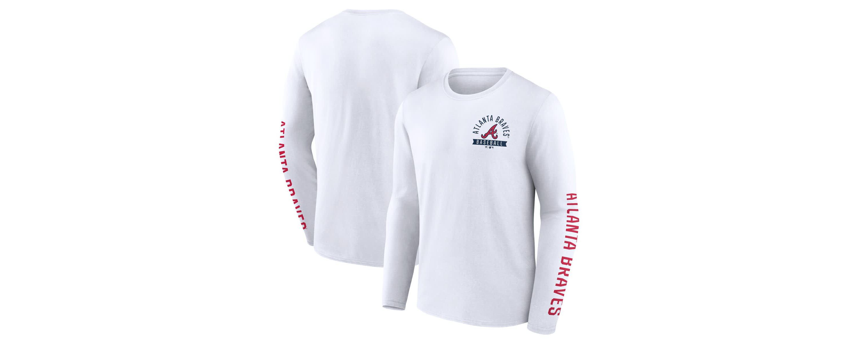 MLB Fanatics Atlanta Braves Press Box Long Sleeve T-Shirt