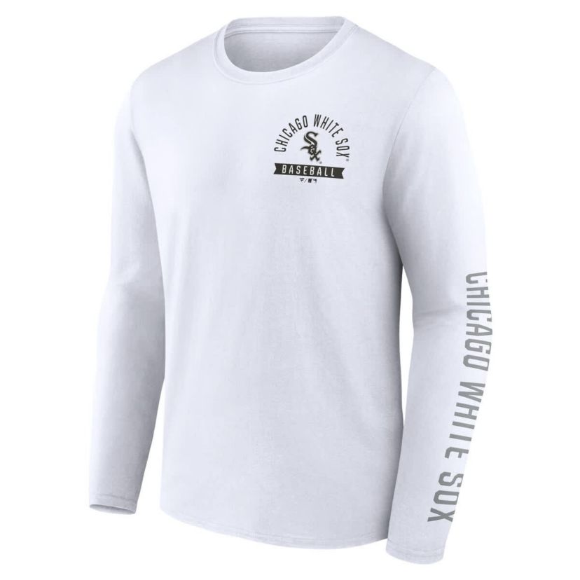 Chicago White Sox MLB Fanatics Chicago Sox Press Box Long Sleeve T-Shirt