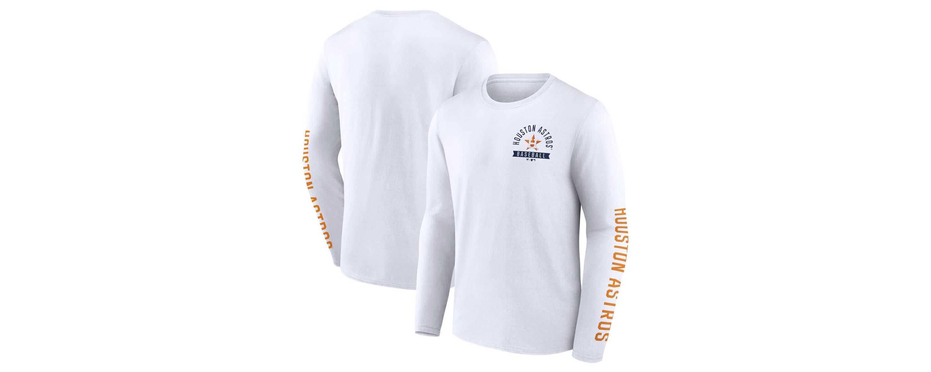 MLB Fanatics Houston Astros Press Box Long Sleeve T-Shirt