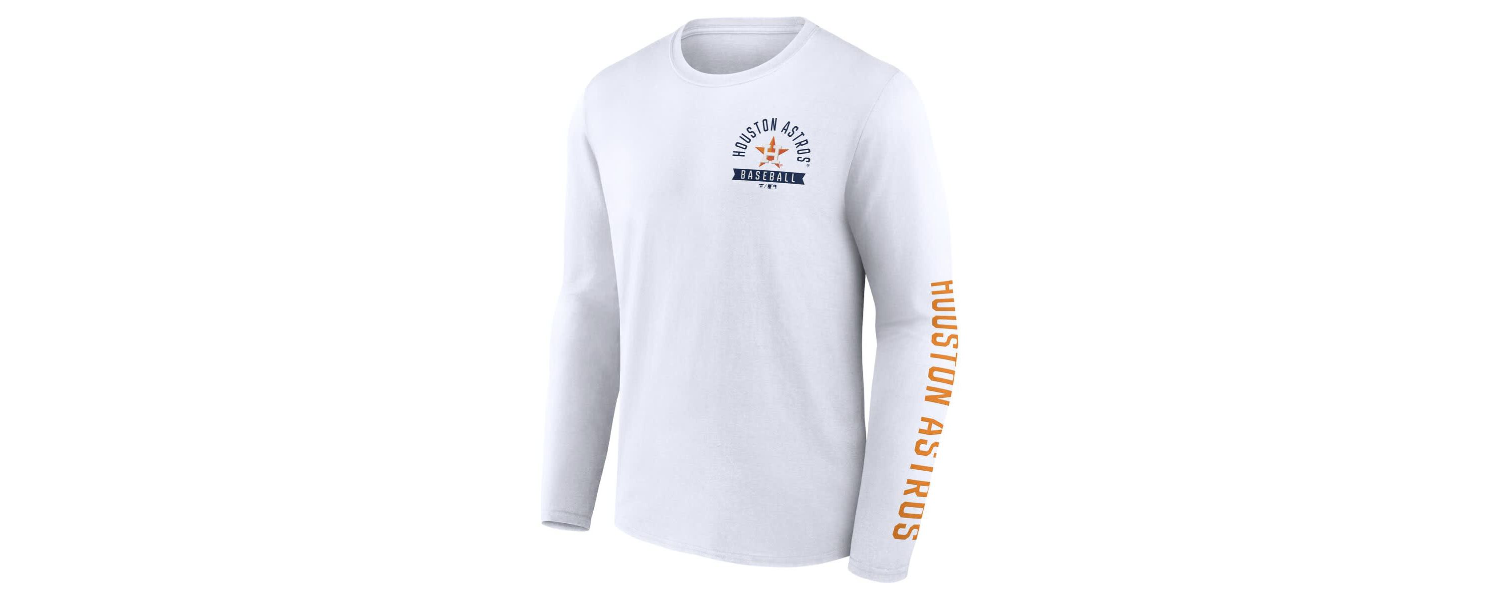 MLB Fanatics Houston Astros Press Box Long Sleeve T-Shirt