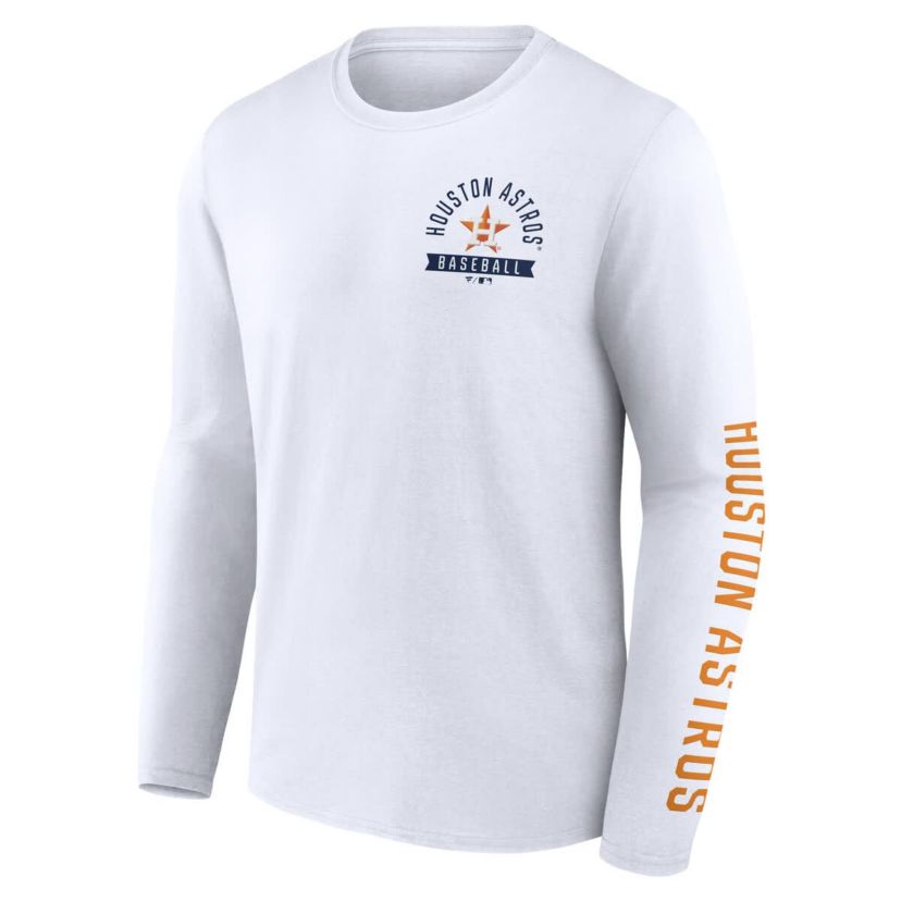 MLB Fanatics Houston Astros Press Box Long Sleeve T-Shirt