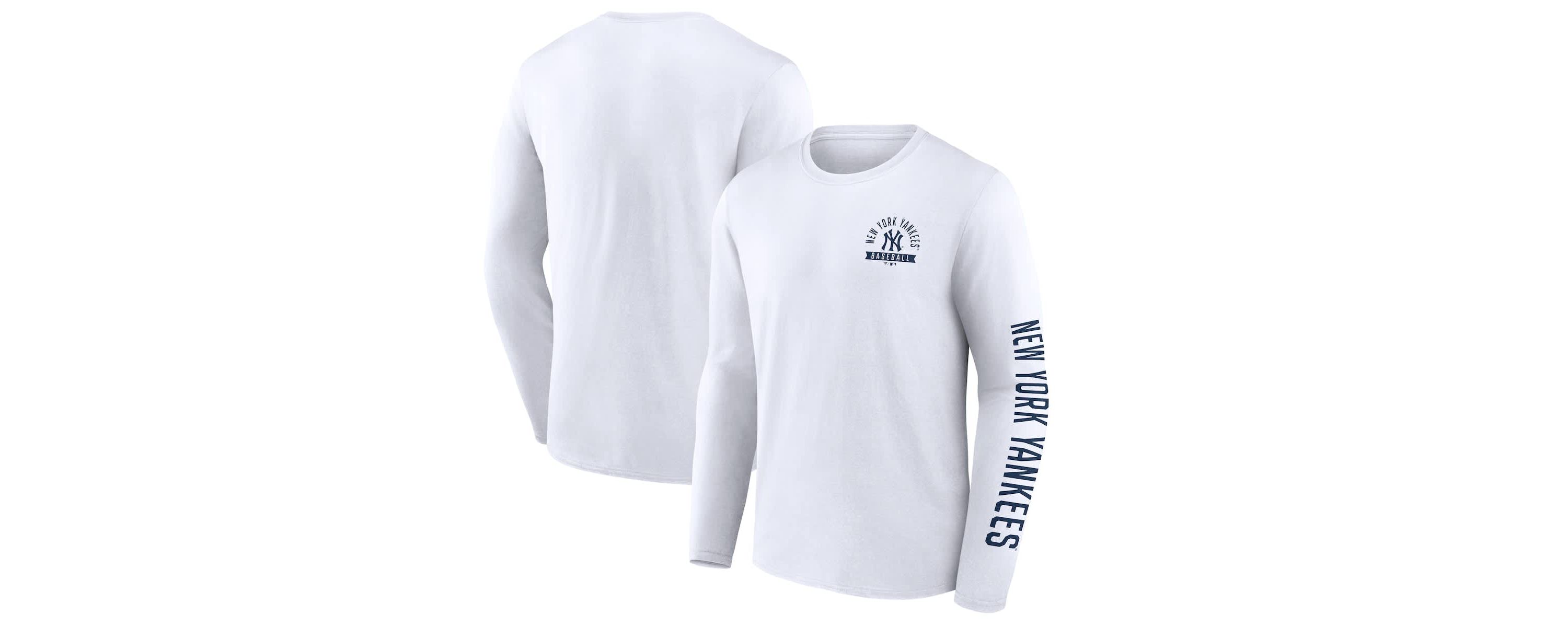 MLB Fanatics New York Yankees Press Box Long Sleeve T-Shirt