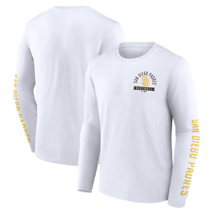 MLB Fanatics San Diego Padres Press Box Long Sleeve T-Shirt