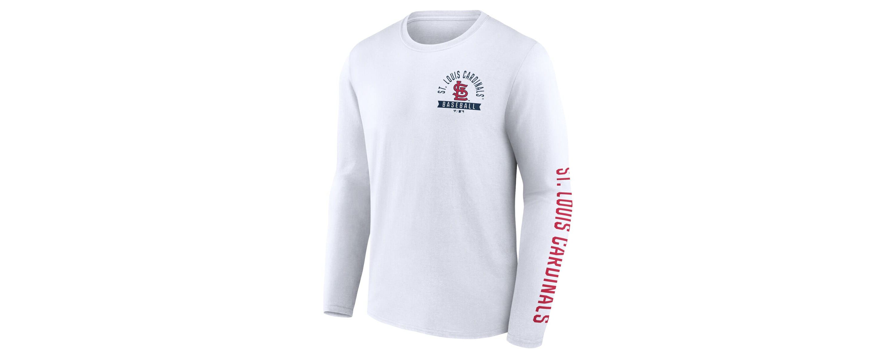 MLB Fanatics St. Louis Cardinals Press Box Long Sleeve T-Shirt