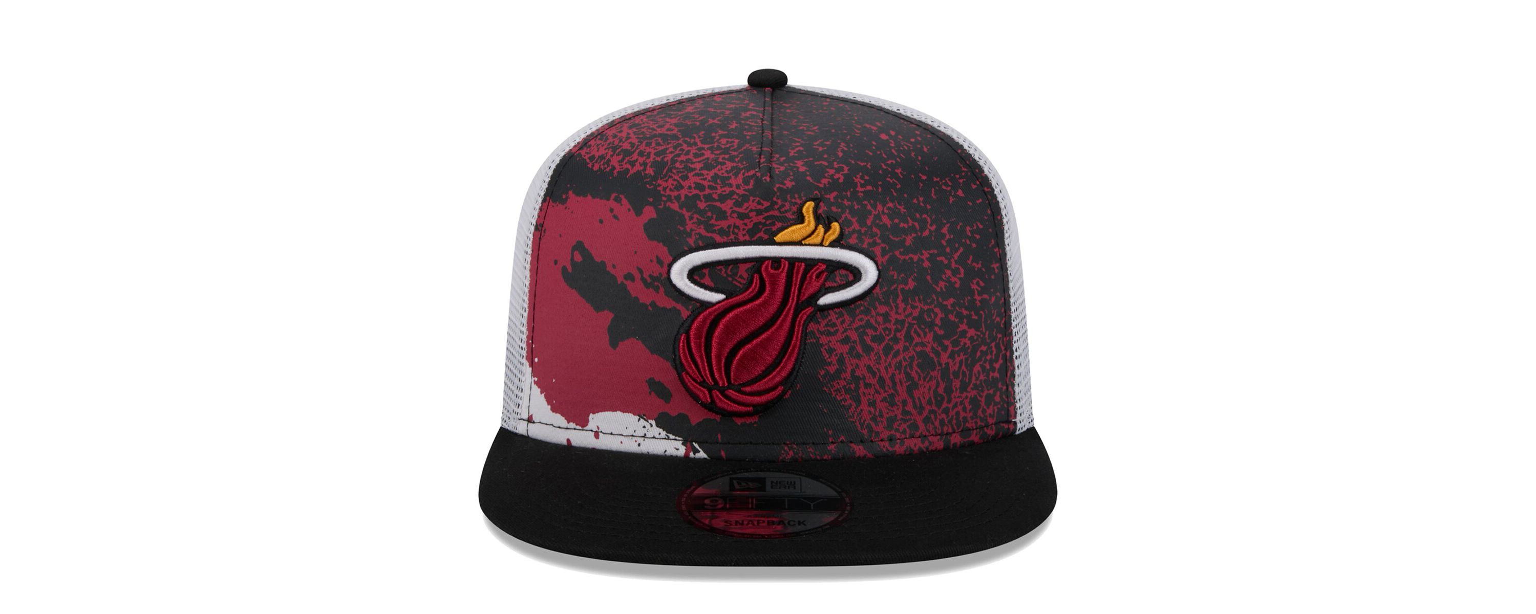 NBA Miami Heat Court Sport Speckle 9FIFTY Snapback Hat