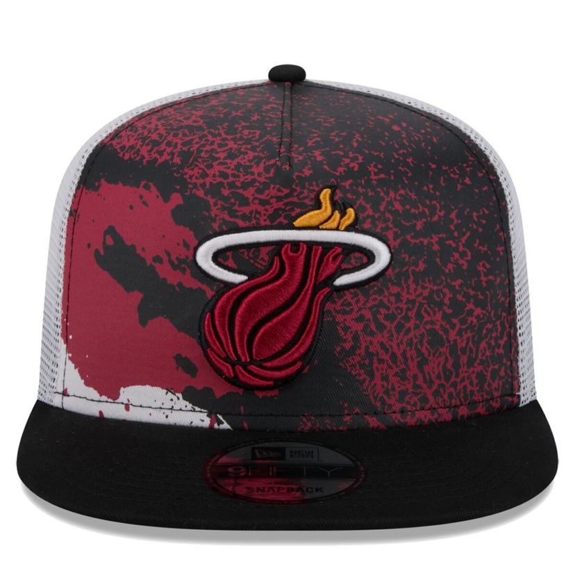 NBA Miami Heat Court Sport Speckle 9FIFTY Snapback Hat