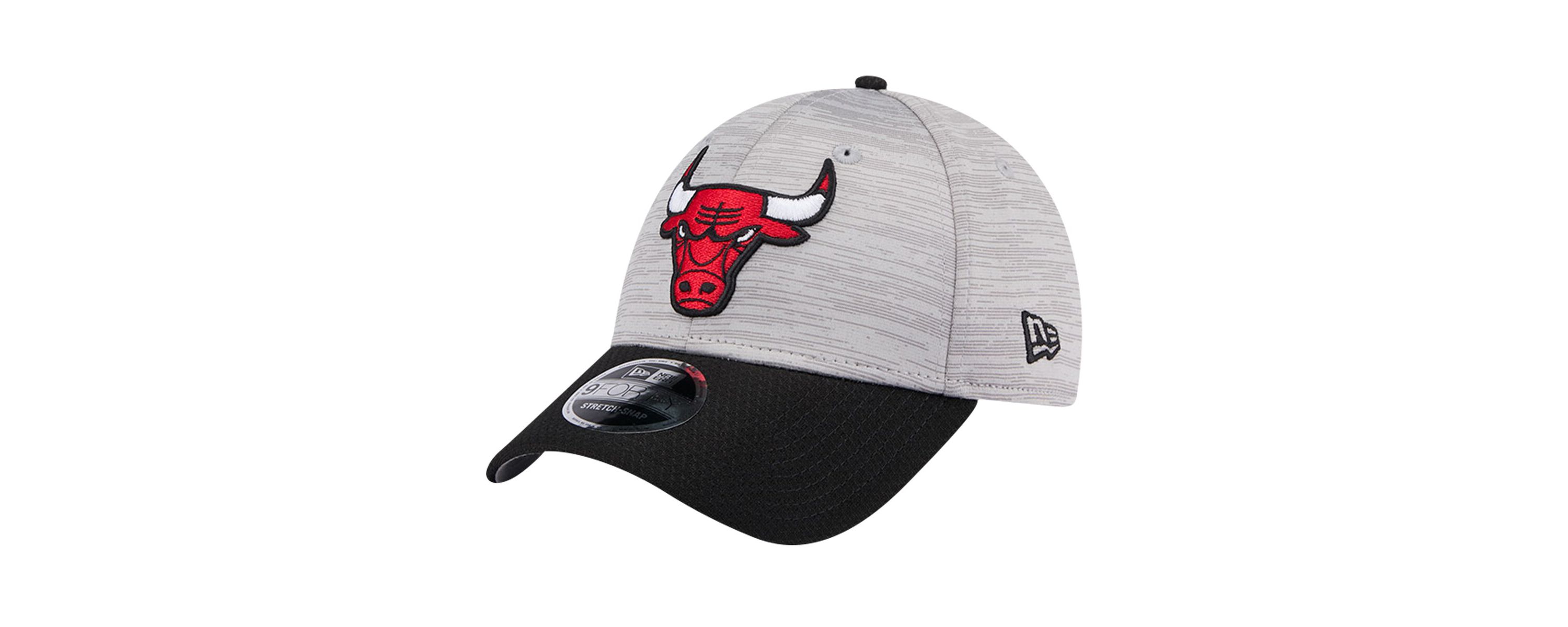 NBA Heather Gray/Black Chicago Bulls Active Digi-Tech Two-Tone 9FORTY Adjustable Hat