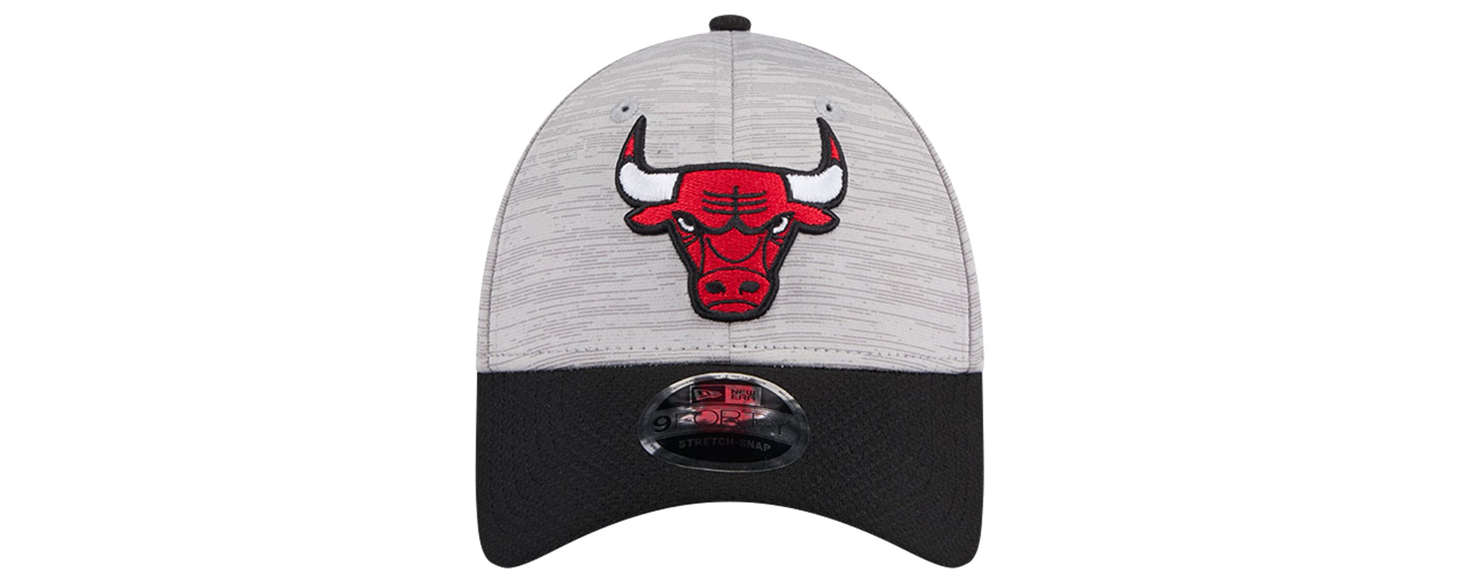 NBA Heather Gray/Black Chicago Bulls Active Digi-Tech Two-Tone 9FORTY Adjustable Hat
