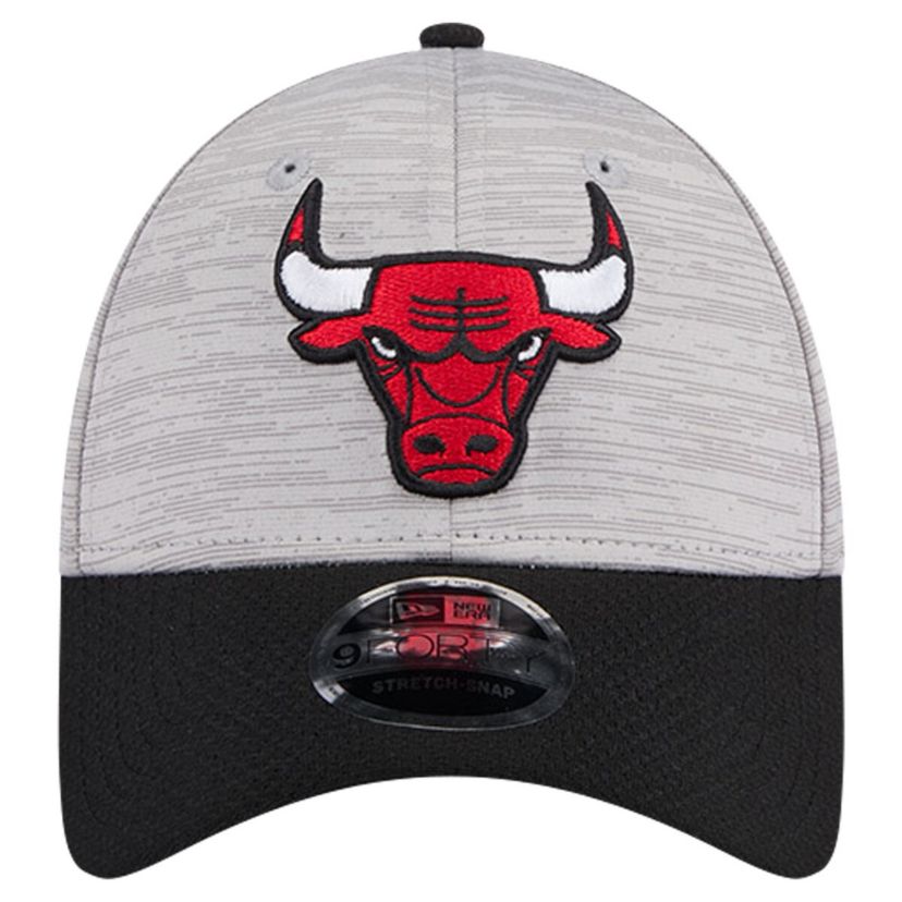 NBA Heather Gray/Black Chicago Bulls Active Digi-Tech Two-Tone 9FORTY Adjustable Hat