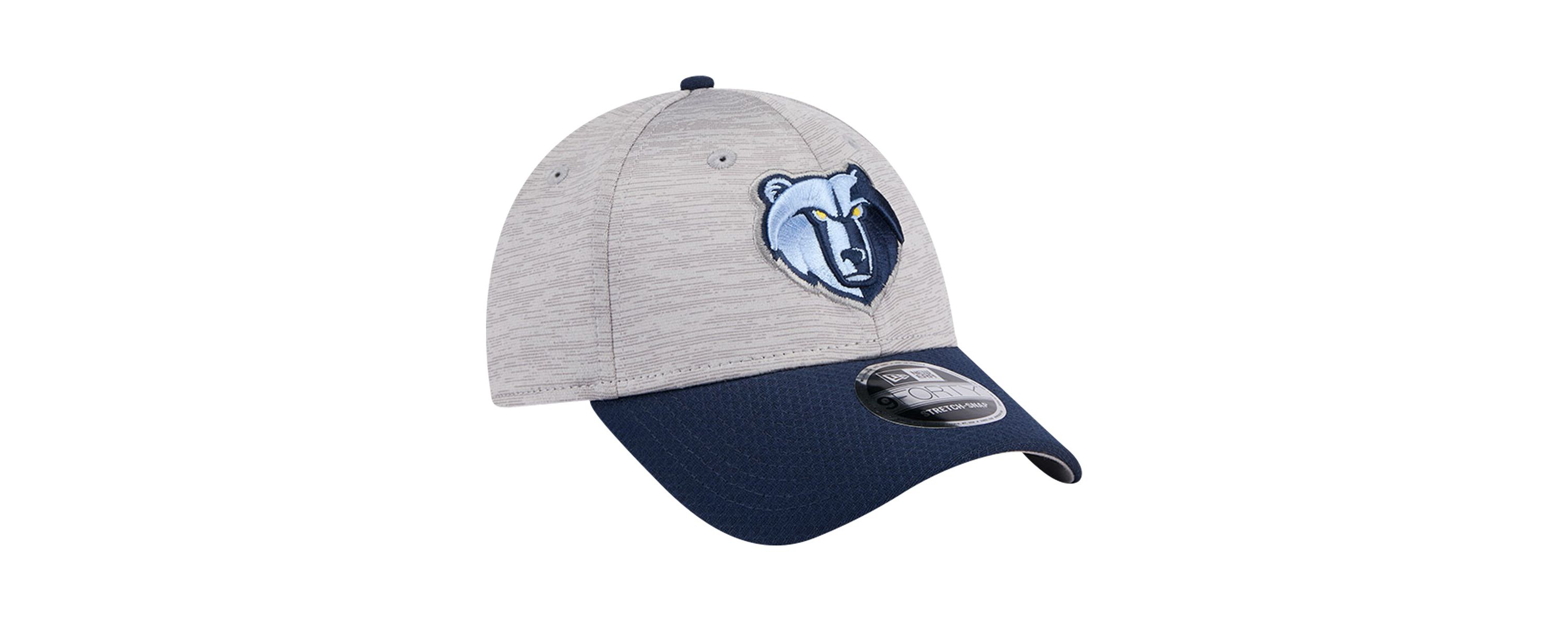 NBA Heather Gray/Navy Memphis Grizzlies Active Digi-Tech Two-Tone 9FORTY Adjustable Hat