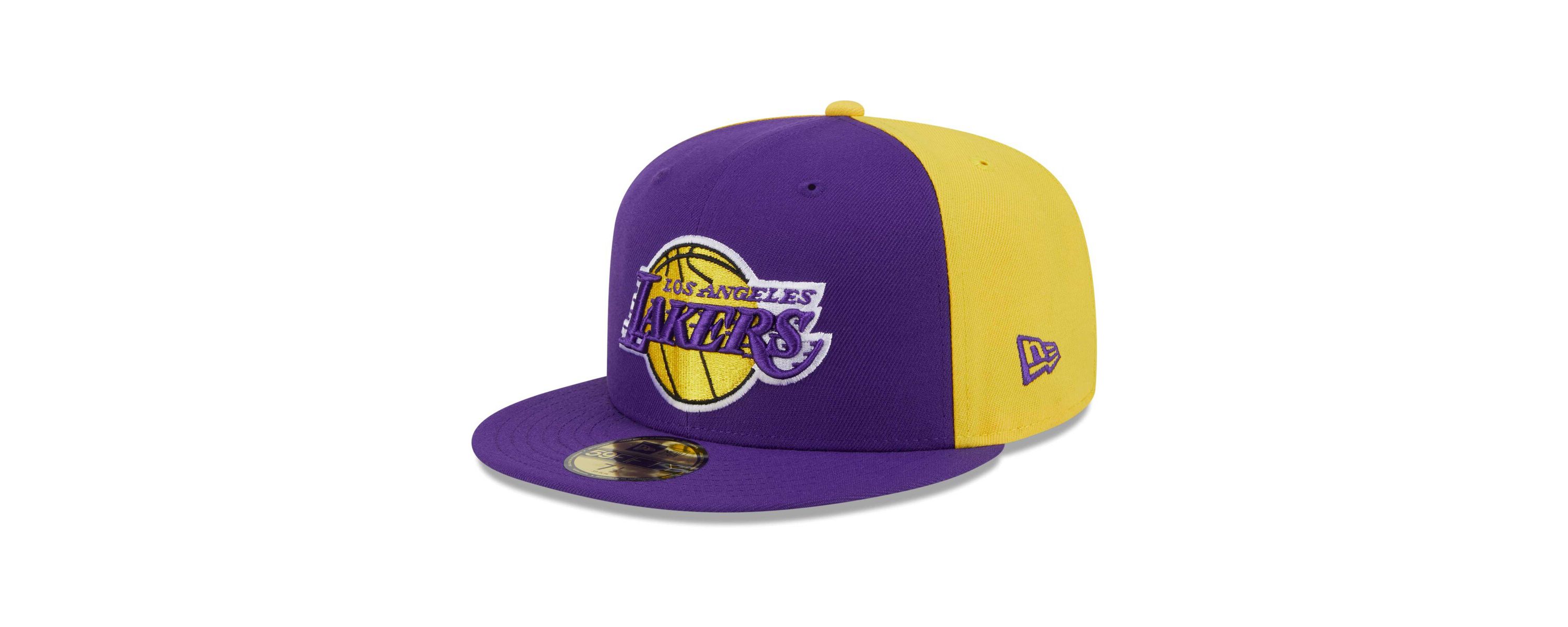NBA Purple/Gold Los Angeles Lakers Gameday Wordmark 59FIFTY Fitted Hat