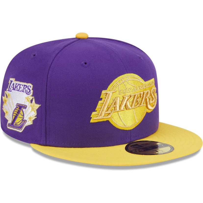NBA Purple/Gold Los Angeles Lakers Gameday Pop Stars 59FIFTY Fitted Hat