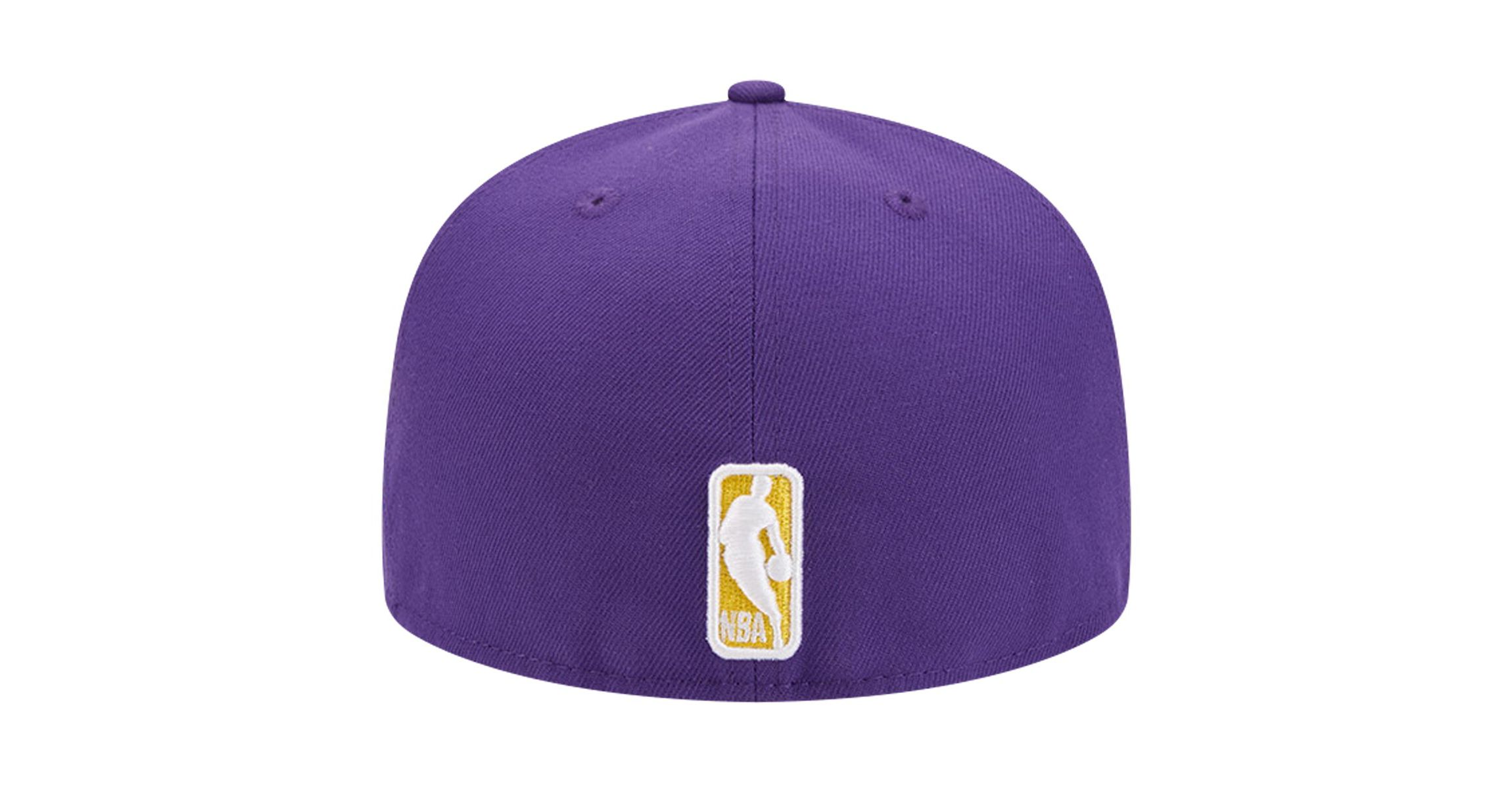 NBA Los Angeles Lakers Court Sport Leather Applique 59FIFTY Fitted Hat