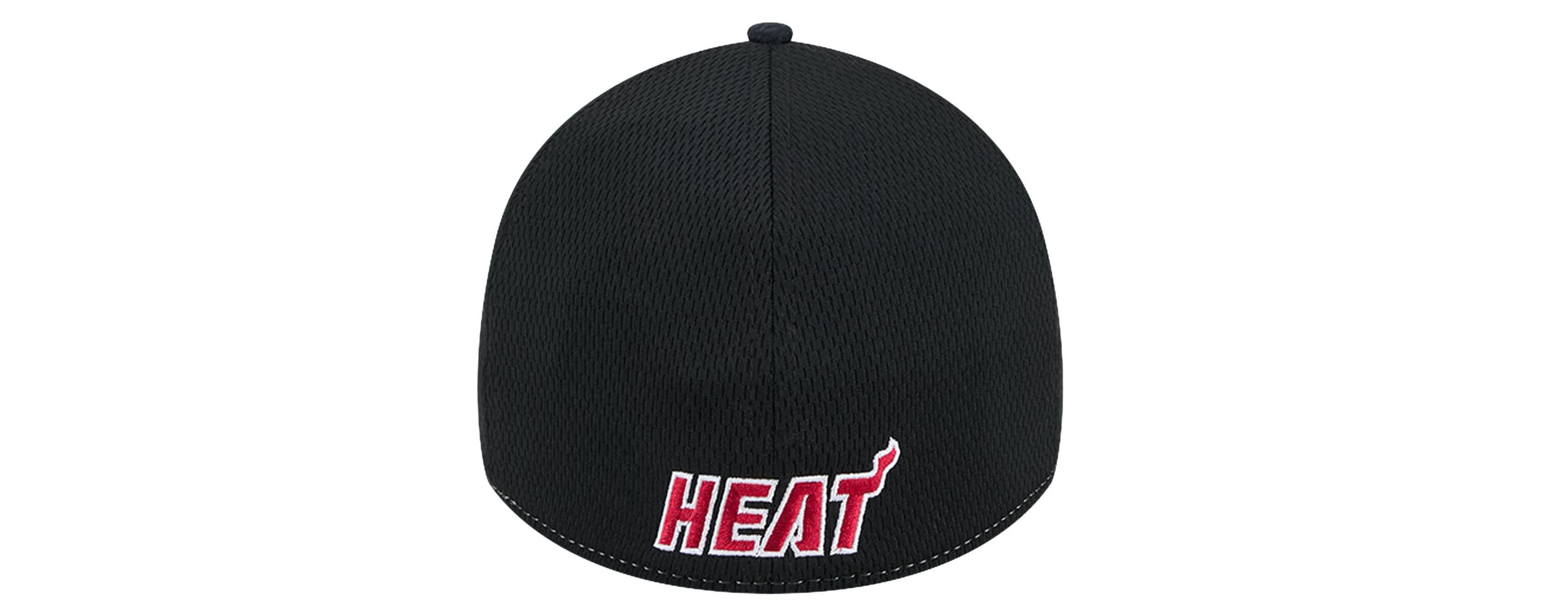 NBA Heather Gray/Black Miami Heat Two-Tone 39THIRTY Flex Hat
