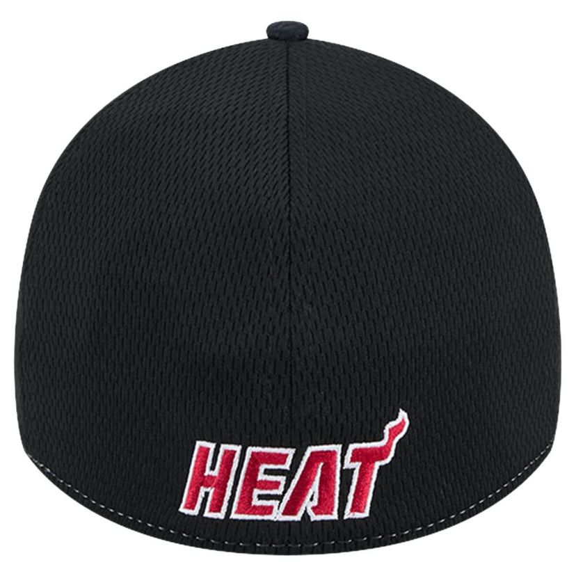 NBA Heather Gray/Black Miami Heat Two-Tone 39THIRTY Flex Hat