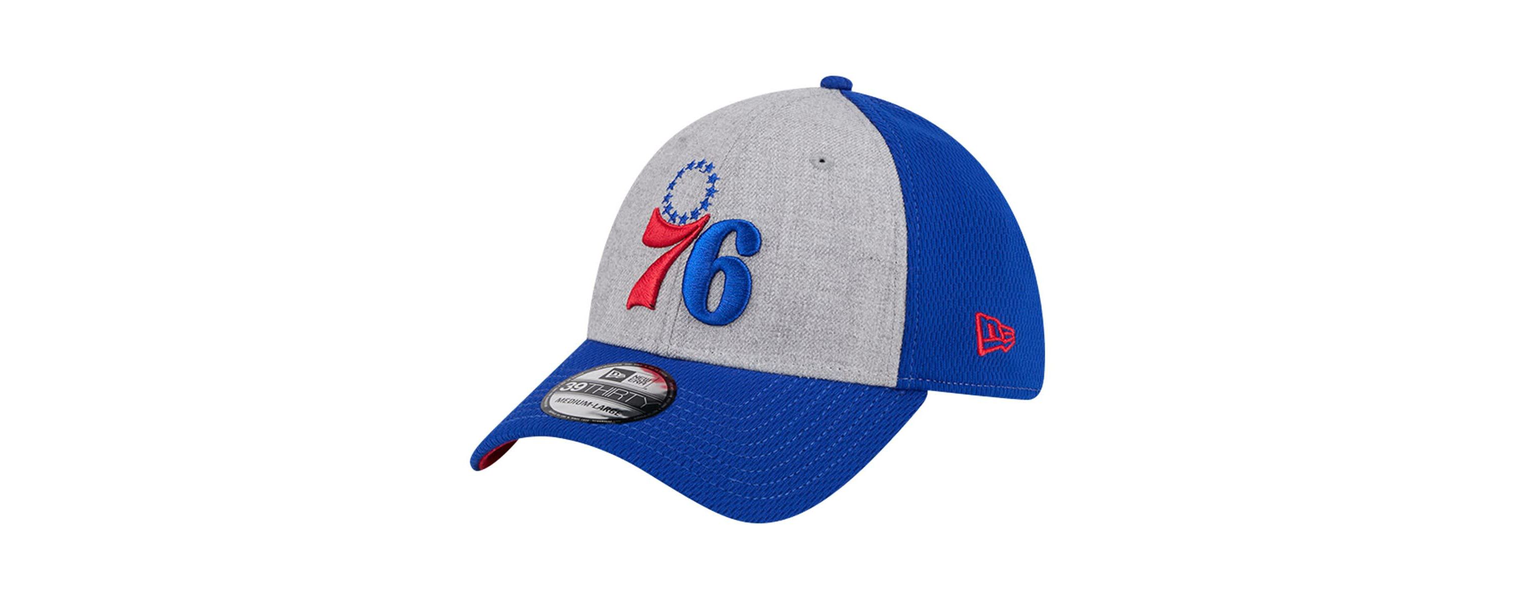 NBA Heather Gray/Royal Philadelphia 76ers Two-Tone 39THIRTY Flex Hat