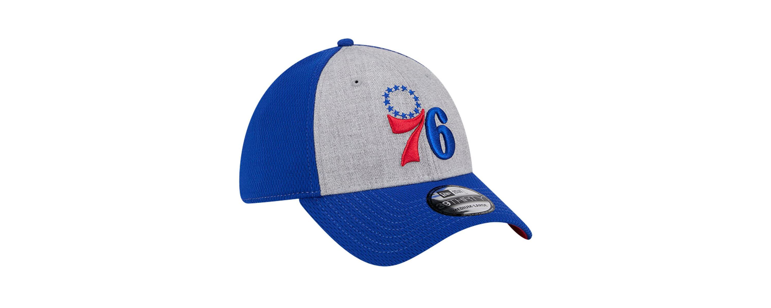NBA Heather Gray/Royal Philadelphia 76ers Two-Tone 39THIRTY Flex Hat