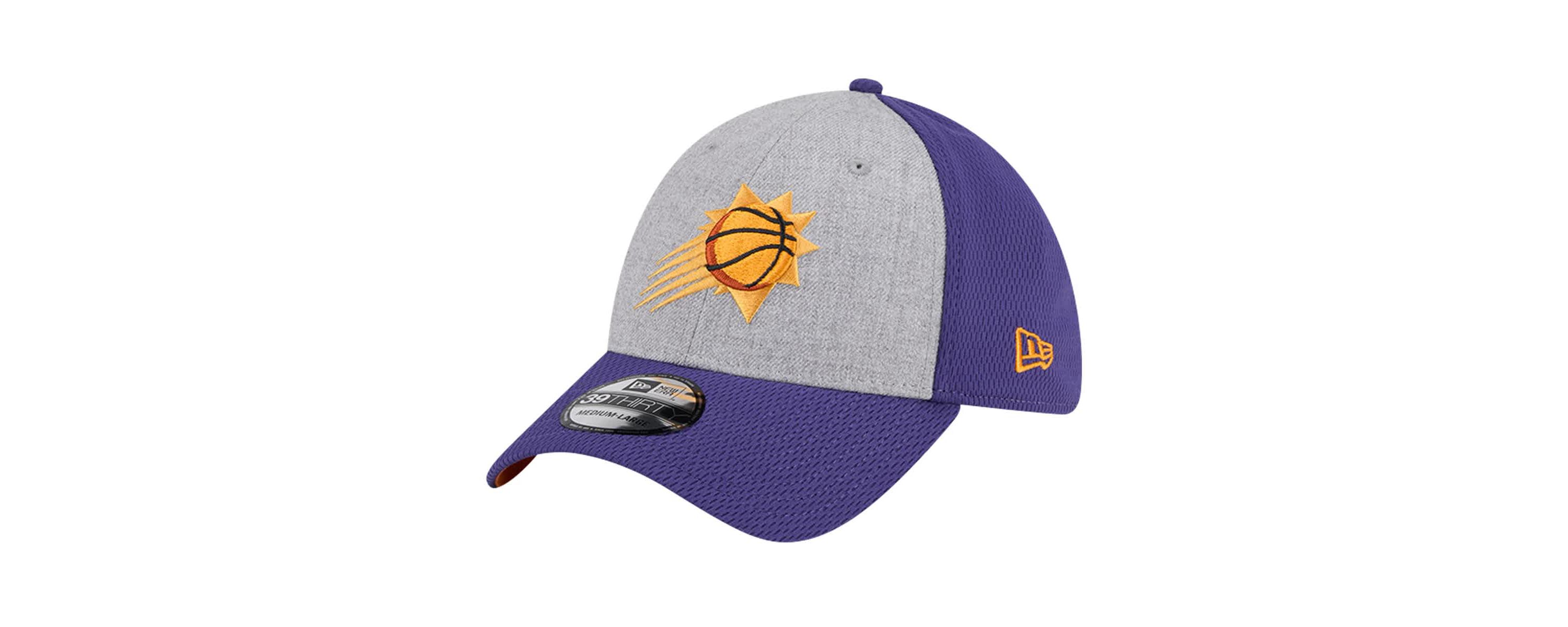 NBA Heather Gray/Purple Phoenix Suns Two-Tone 39THIRTY Flex Hat