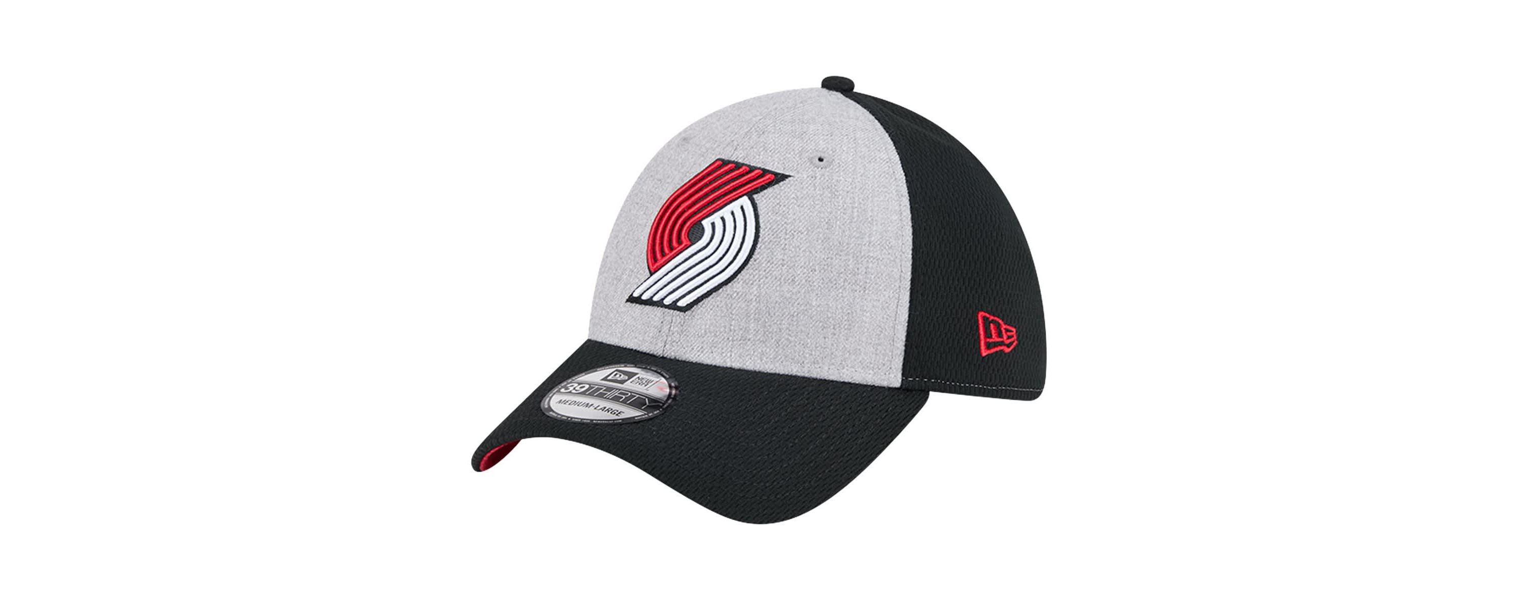 NBA Heather Gray/Black Portland Trail Blazers Two-Tone 39THIRTY Flex Hat