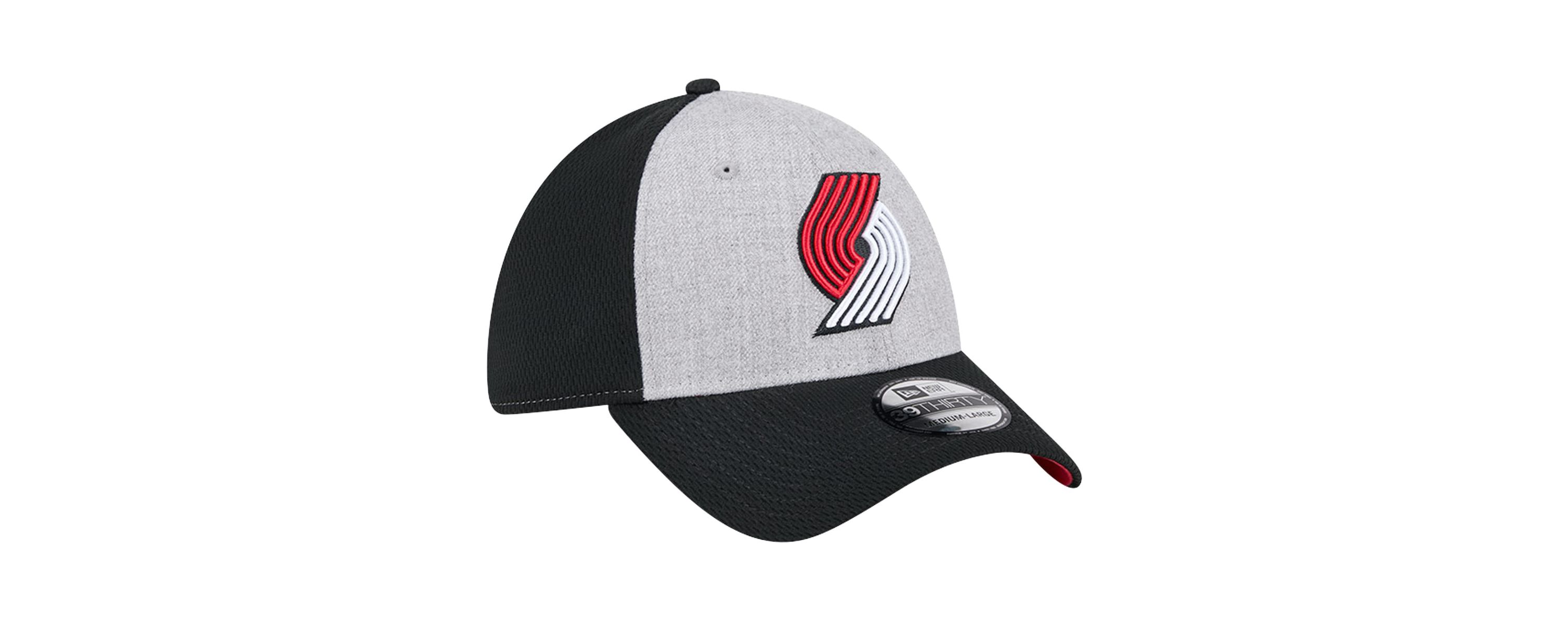 NBA Heather Gray/Black Portland Trail Blazers Two-Tone 39THIRTY Flex Hat
