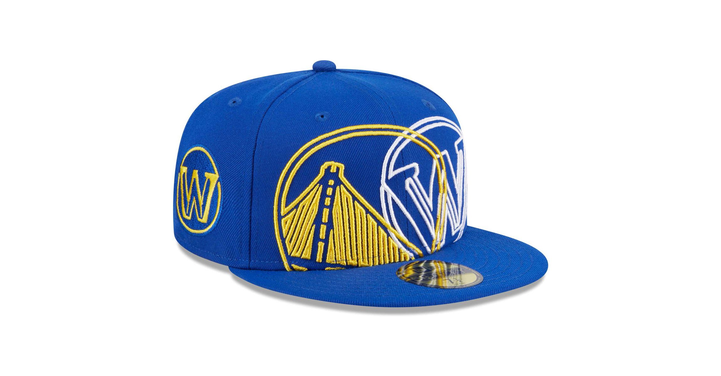 NBA Golden State Warriors Game Day Hollow Logo Mashup 59FIFTY Fitted Hat