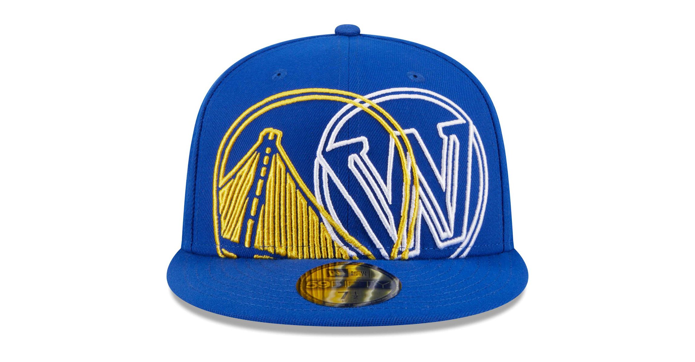 NBA Golden State Warriors Game Day Hollow Logo Mashup 59FIFTY Fitted Hat