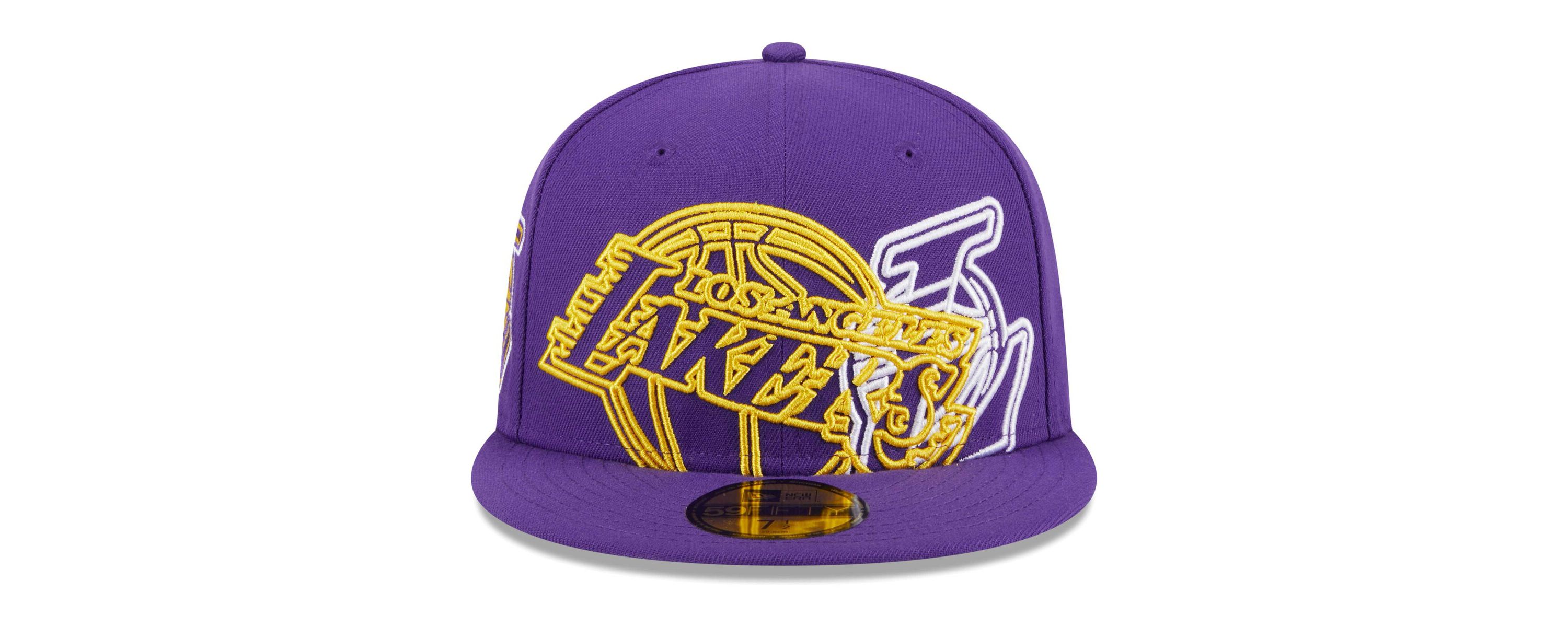 NBA Los Angeles Lakers Game Day Hollow Logo Mashup 59FIFTY Fitted Hat
