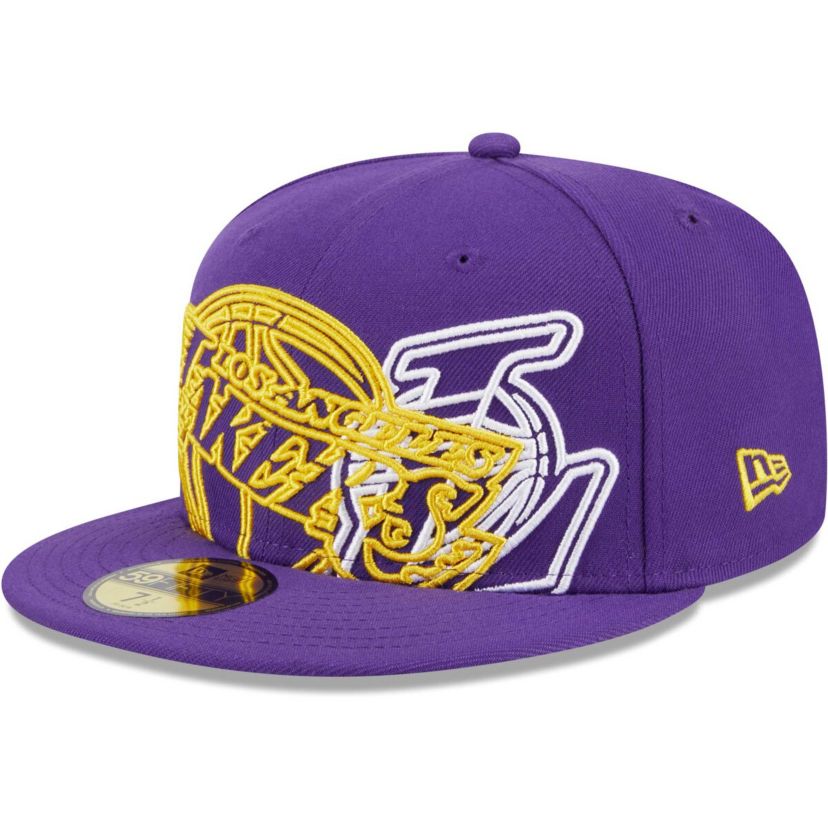 NBA Los Angeles Lakers Game Day Hollow Logo Mashup 59FIFTY Fitted Hat