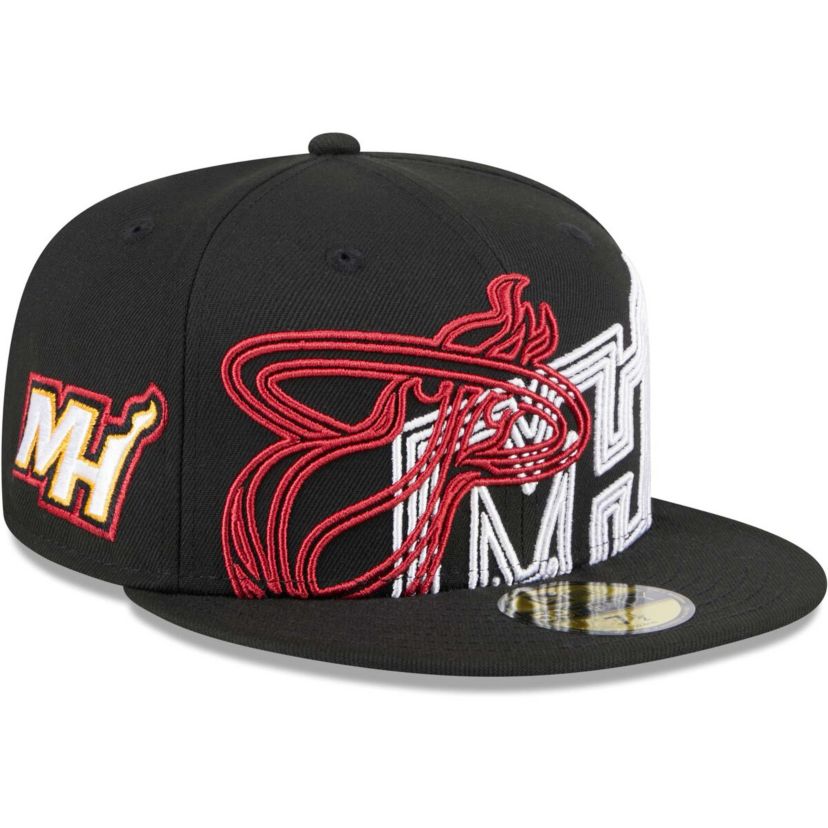 NBA Miami Heat Game Day Hollow Logo Mashup 59FIFTY Fitted Hat