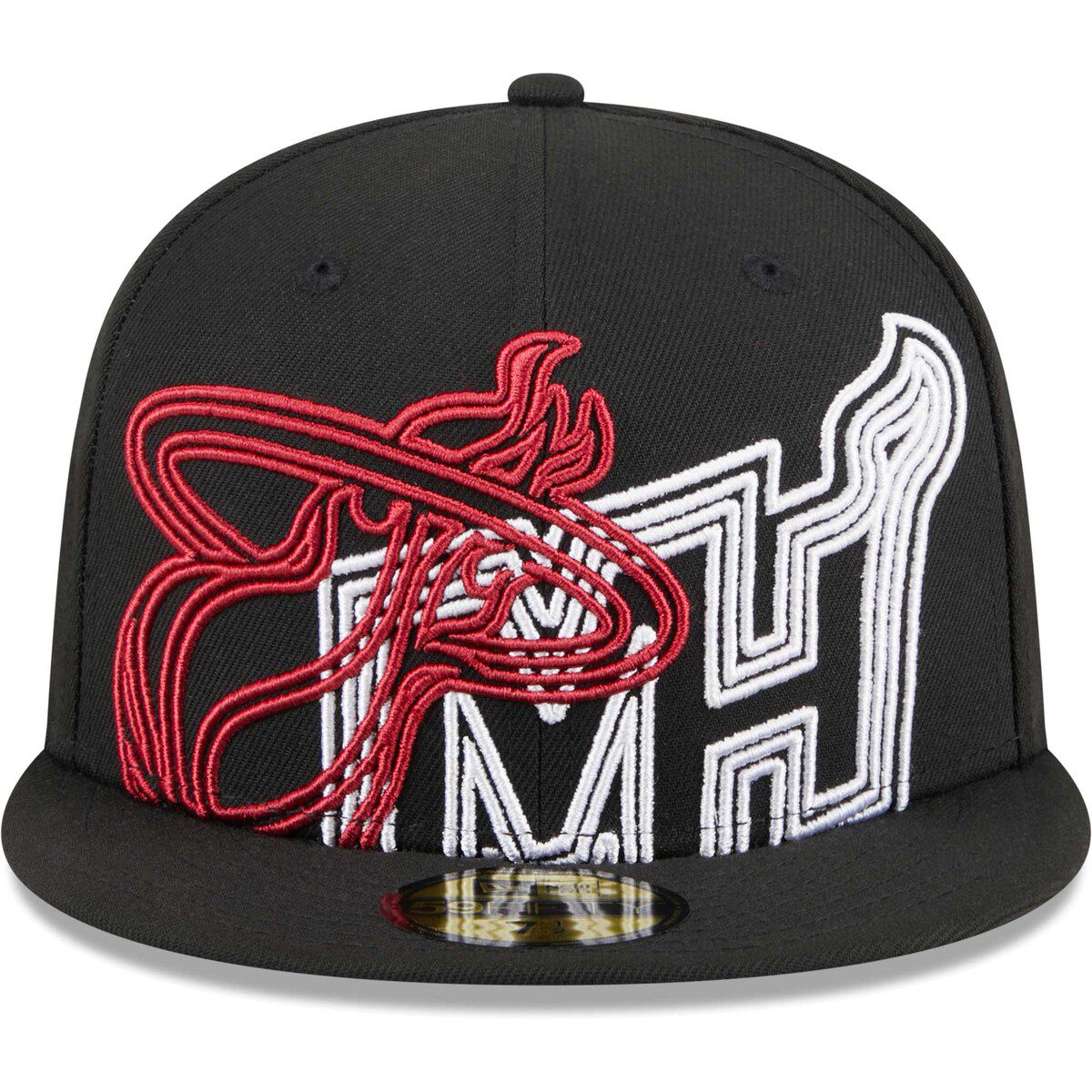 NBA Miami Heat Game Day Hollow Logo Mashup 59FIFTY Fitted Hat