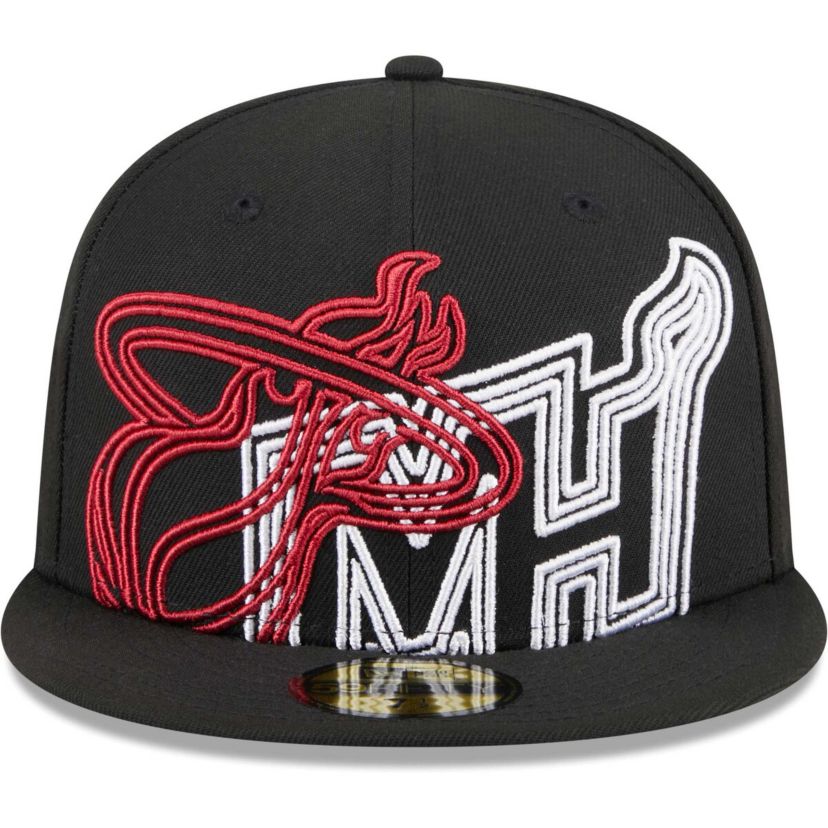 NBA Miami Heat Game Day Hollow Logo Mashup 59FIFTY Fitted Hat