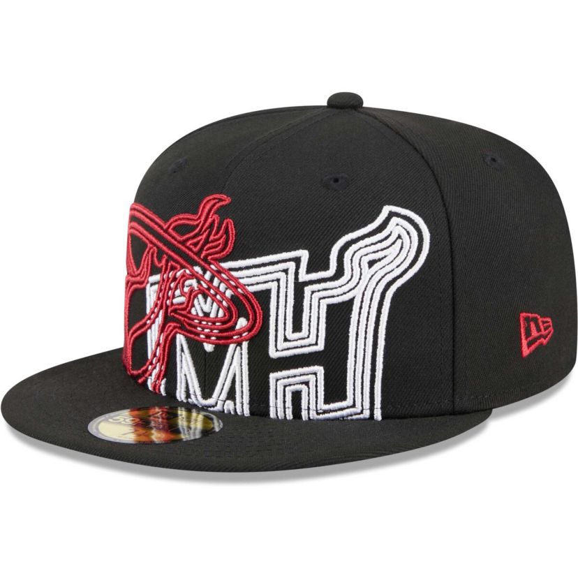 NBA Miami Heat Game Day Hollow Logo Mashup 59FIFTY Fitted Hat