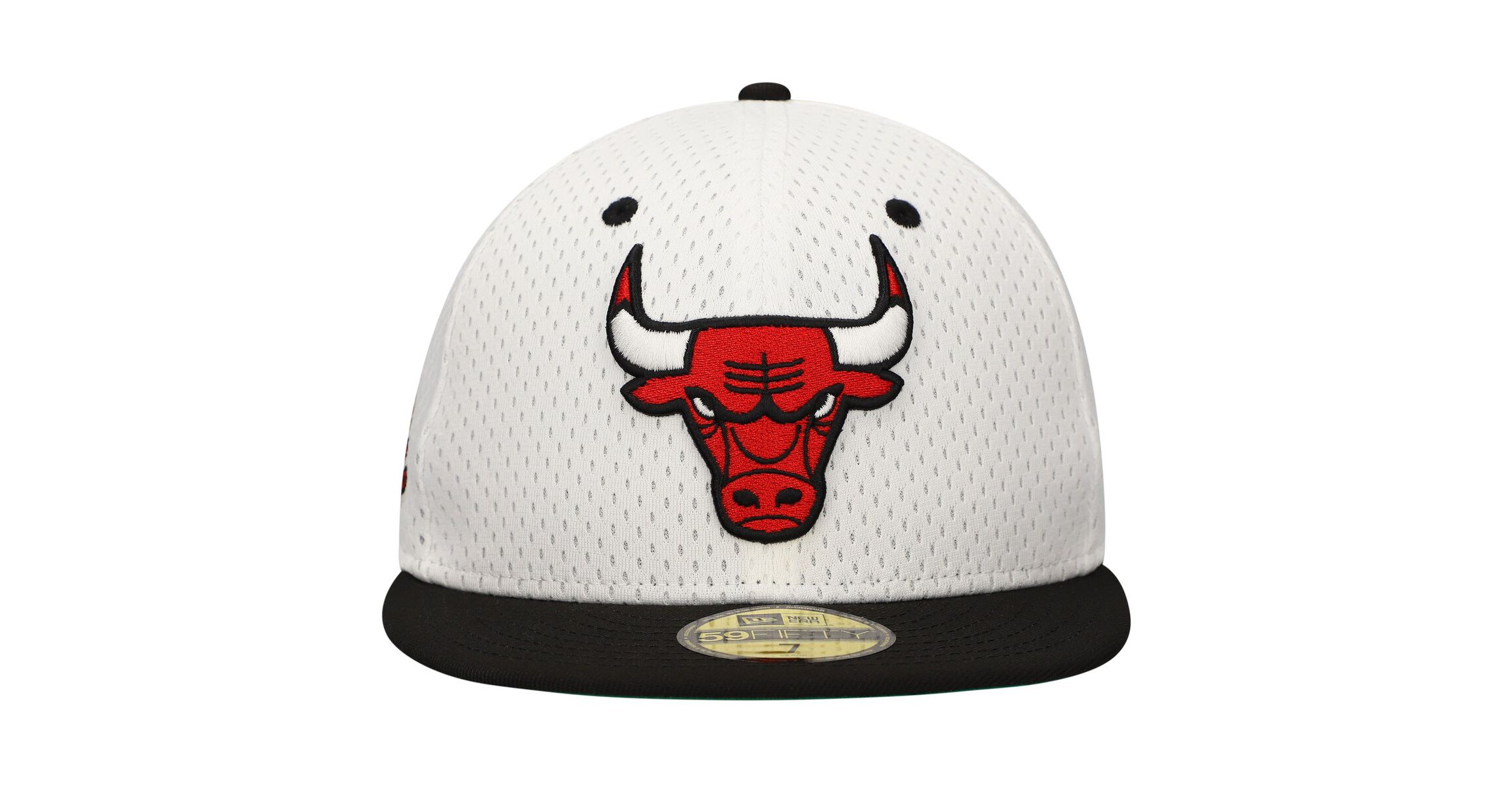NBA White/Black Chicago Bulls Throwback 2Tone 59FIFTY Fitted Hat