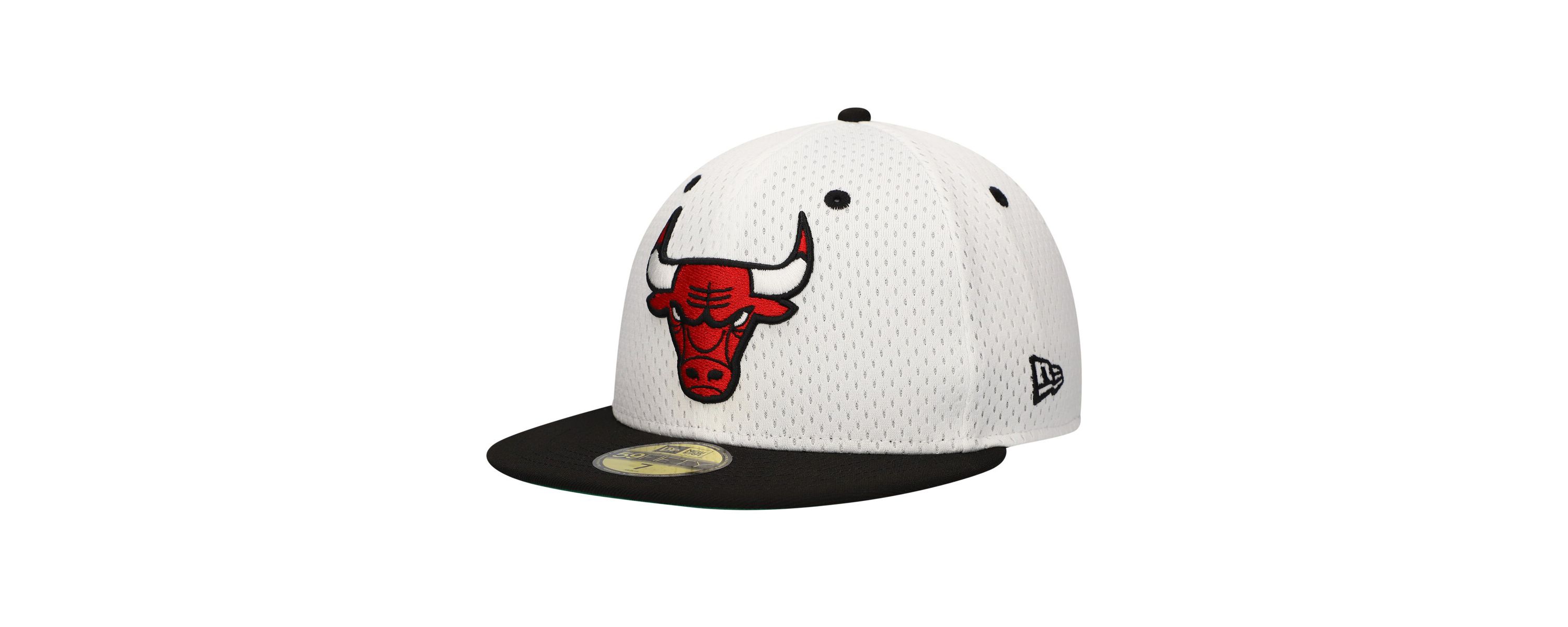 NBA White/Black Chicago Bulls Throwback 2Tone 59FIFTY Fitted Hat