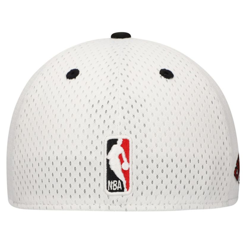 NBA White/Black Chicago Bulls Throwback 2Tone 59FIFTY Fitted Hat