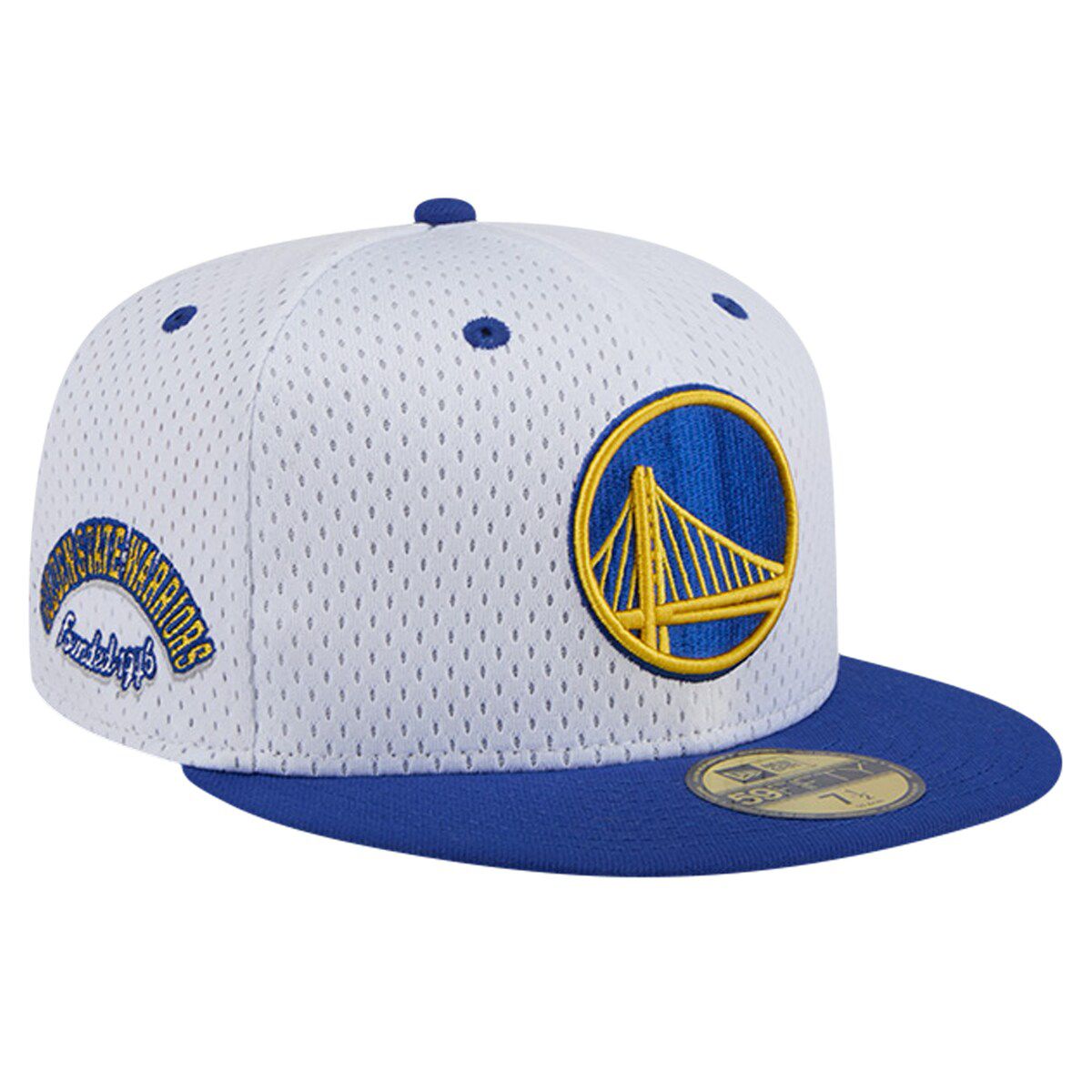 NBA White/Royal Golden State Warriors Throwback 2Tone 59FIFTY Fitted Hat