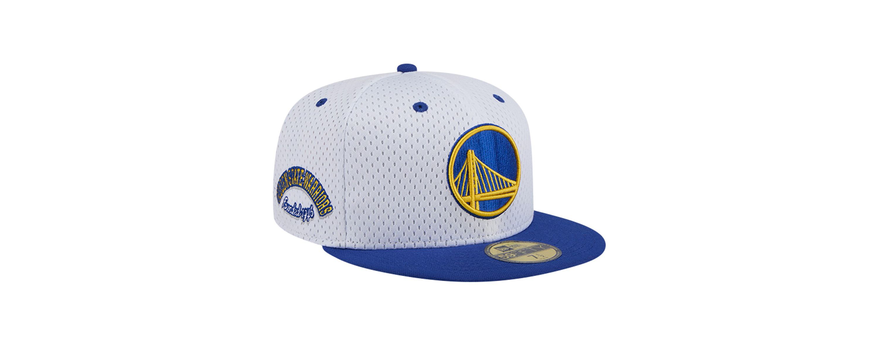 NBA White/Royal Golden State Warriors Throwback 2Tone 59FIFTY Fitted Hat