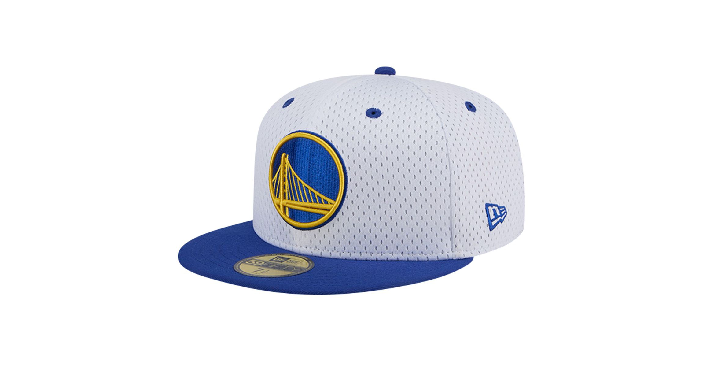 NBA White/Royal Golden State Warriors Throwback 2Tone 59FIFTY Fitted Hat