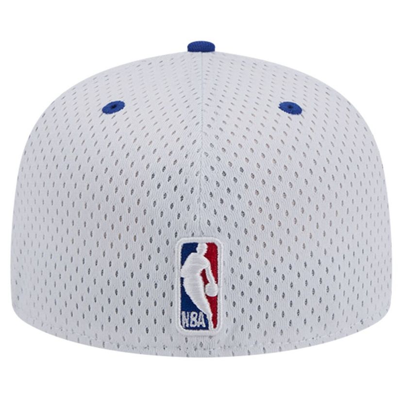 NBA White/Royal Philadelphia 76ers Throwback 2Tone 59FIFTY Fitted Hat