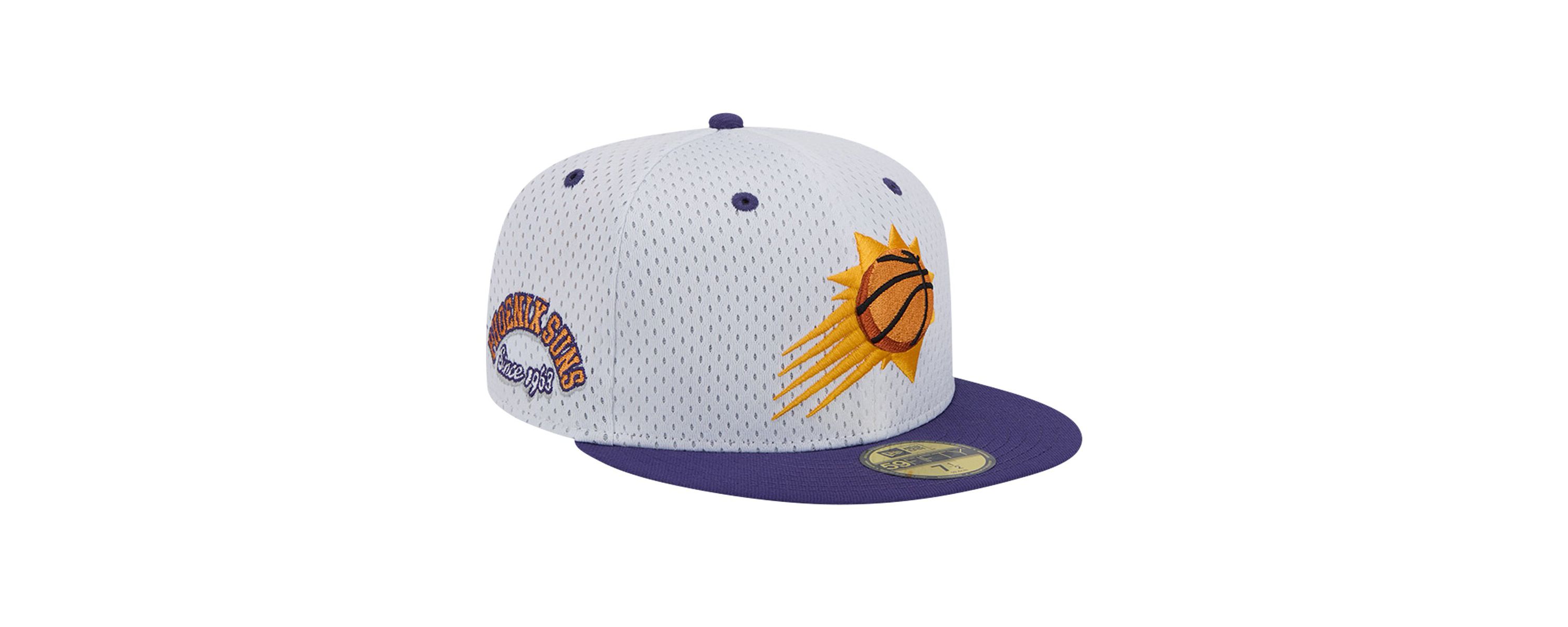 NBA White/Purple Phoenix Suns Throwback 2Tone 59FIFTY Fitted Hat