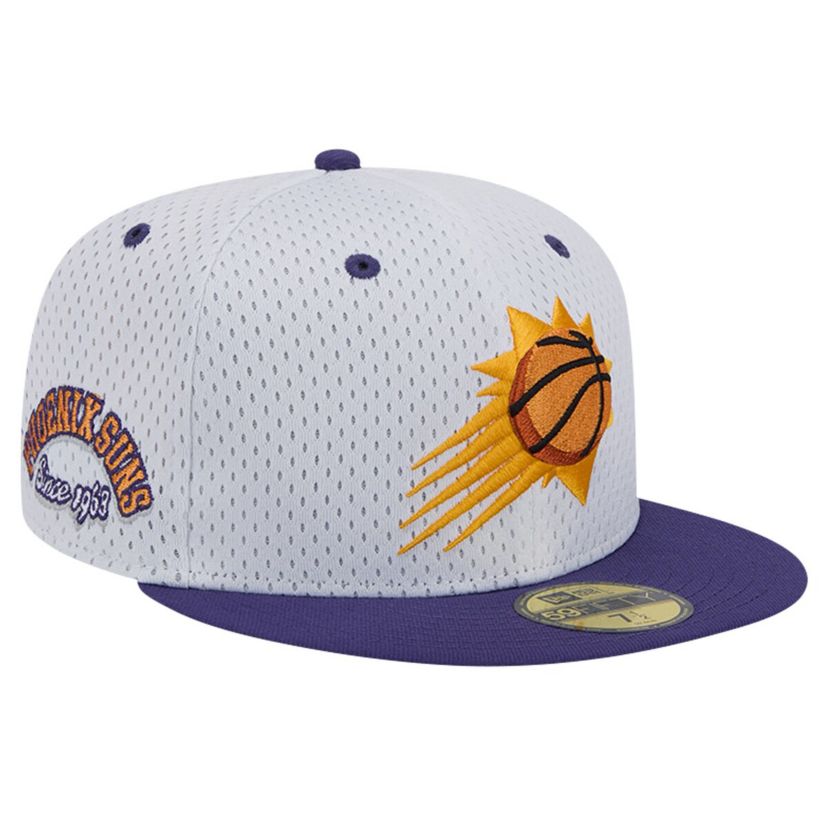 NBA White/Purple Phoenix Suns Throwback 2Tone 59FIFTY Fitted Hat