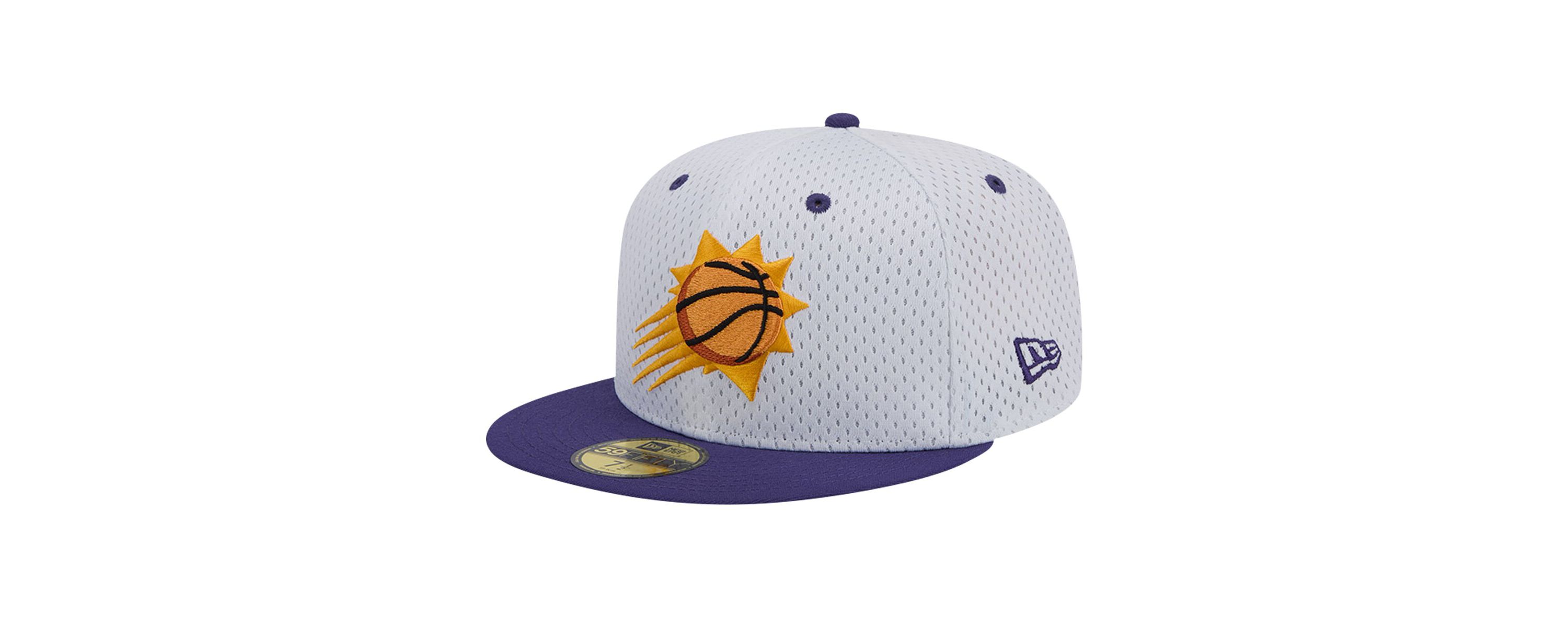 NBA White/Purple Phoenix Suns Throwback 2Tone 59FIFTY Fitted Hat