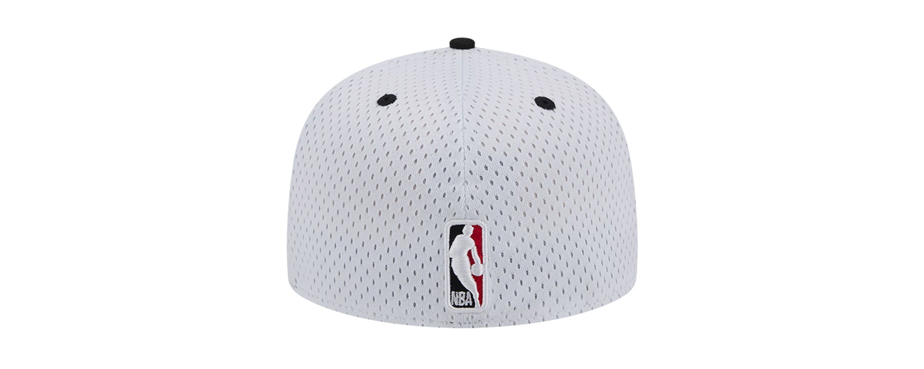 NBA White/Black Portland Trail Blazers Throwback 2Tone 59FIFTY Fitted Hat