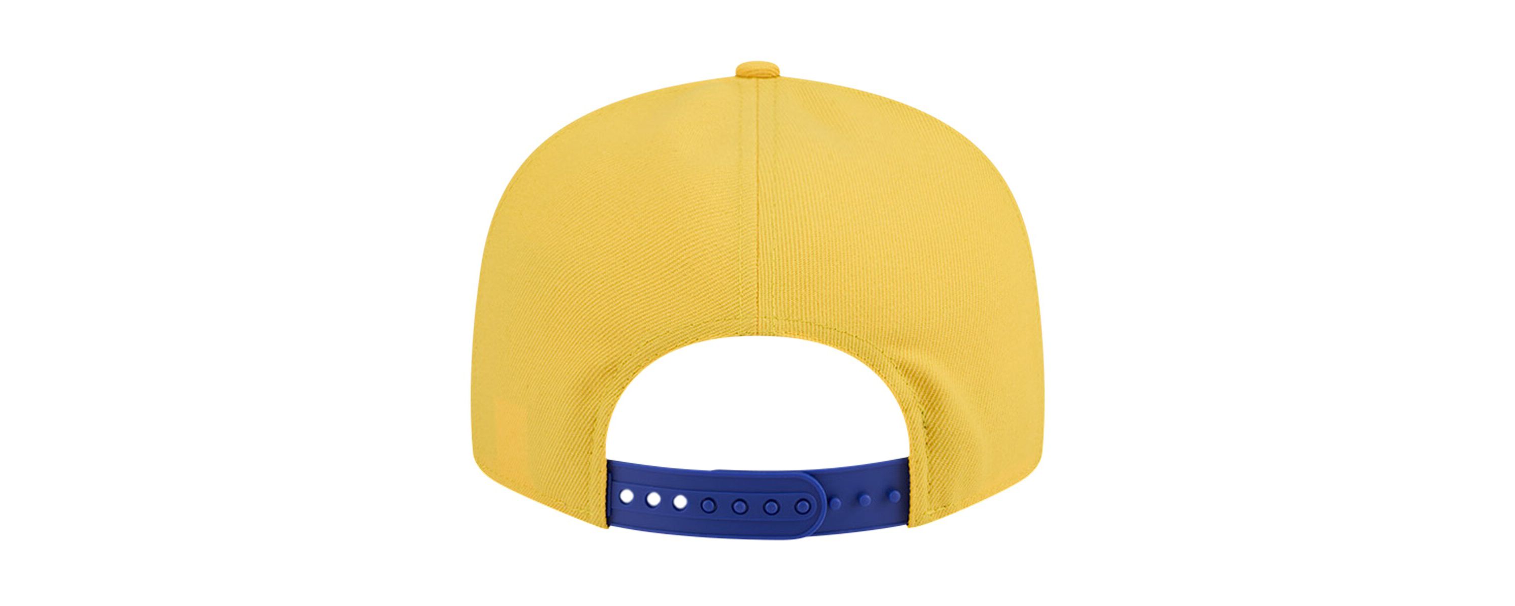 NBA White/Royal Golden State Warriors Throwback Gradient Tech Font 9FIFTY Snapback Hat